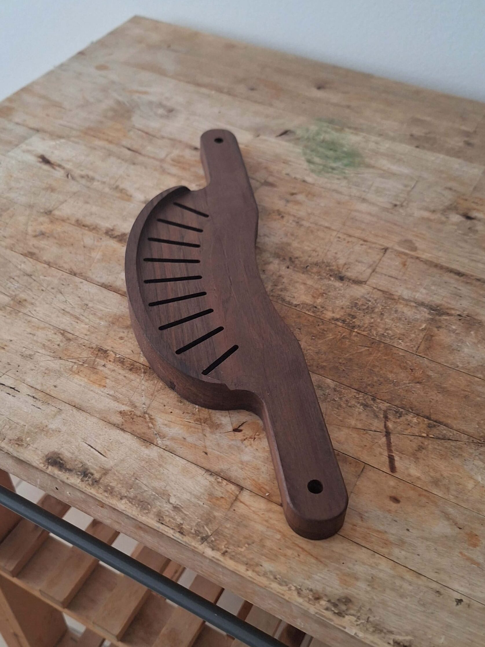 wooden pot strainer colander